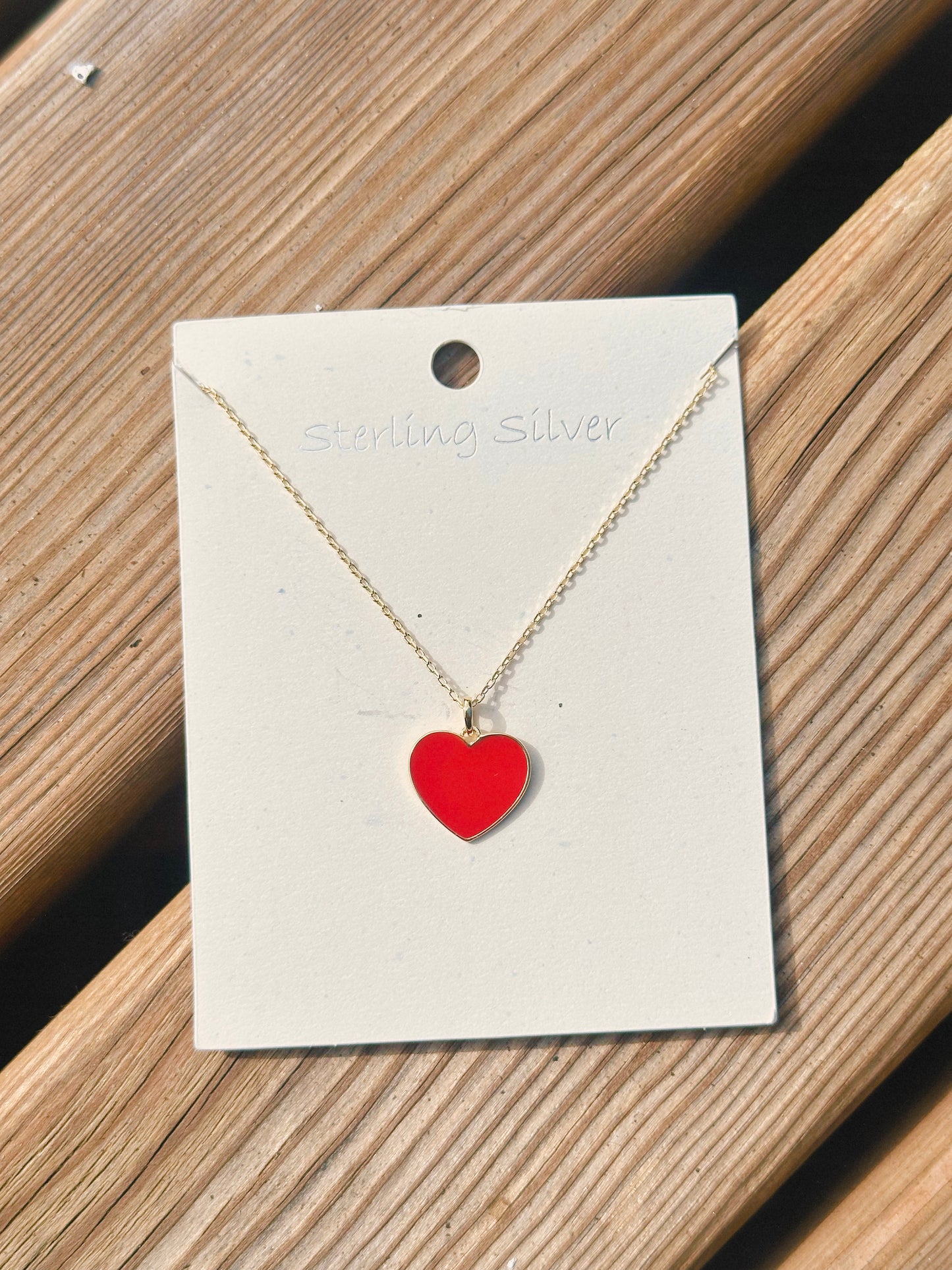 Red Hot Heart Necklace