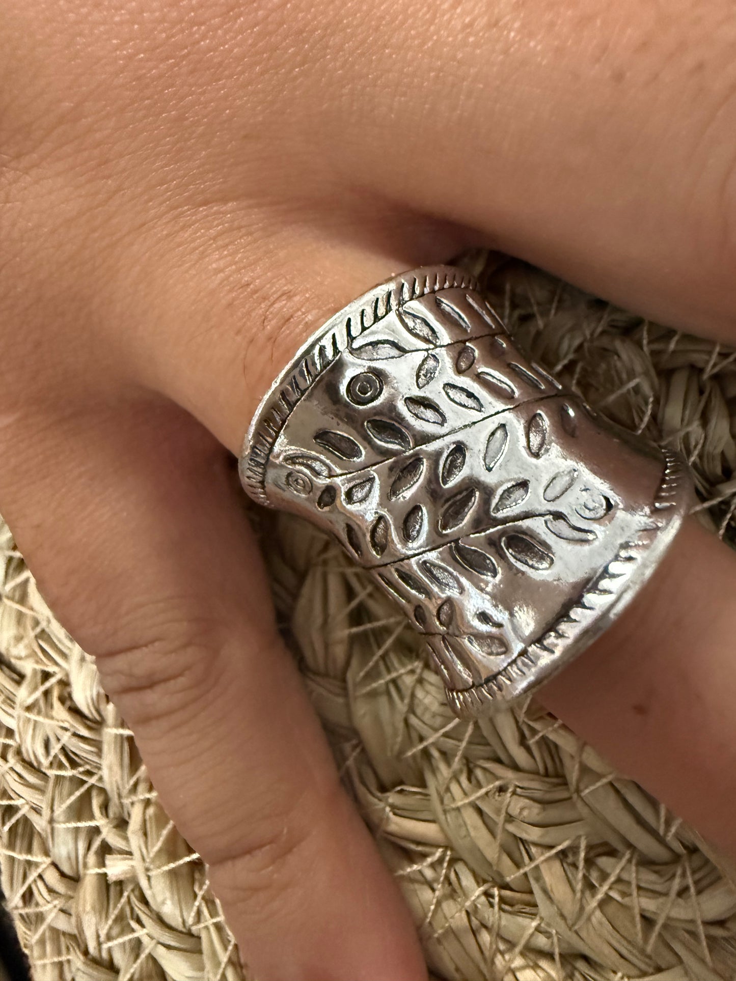 Silver Laurel Leaf Ring