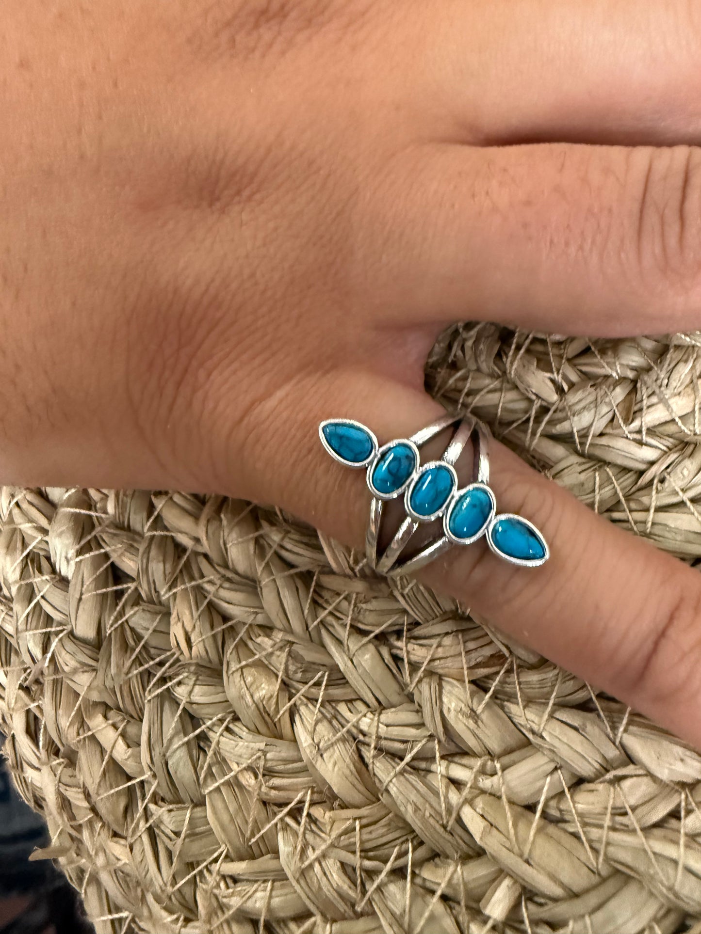 Silver Five Seas Ring